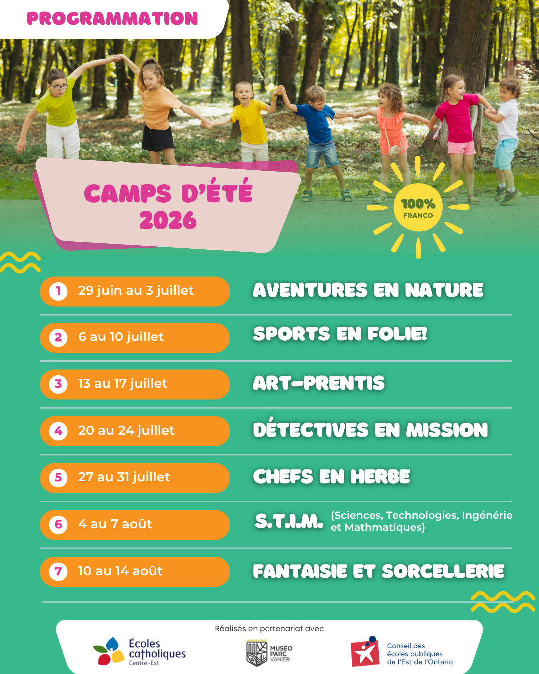 02ig programmation camps d'été 2026 muséoparc vanier